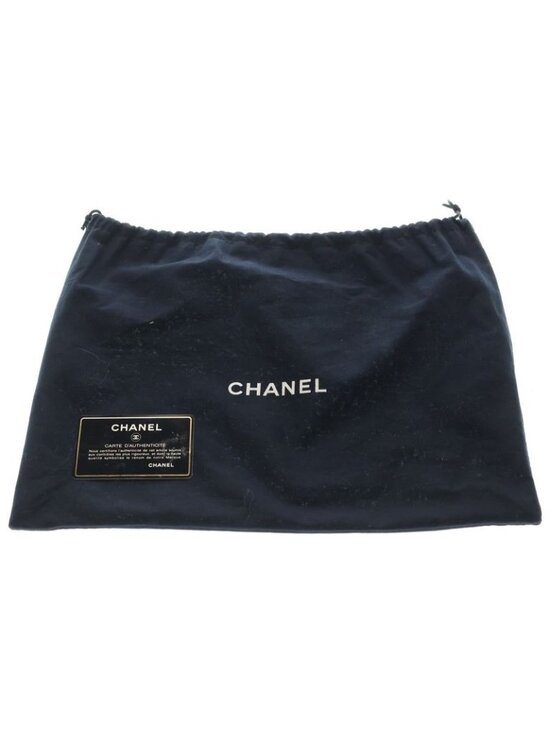 Chanel Choco Bar CC Logo Embroidery Tote Gray - Picture 6 of 6